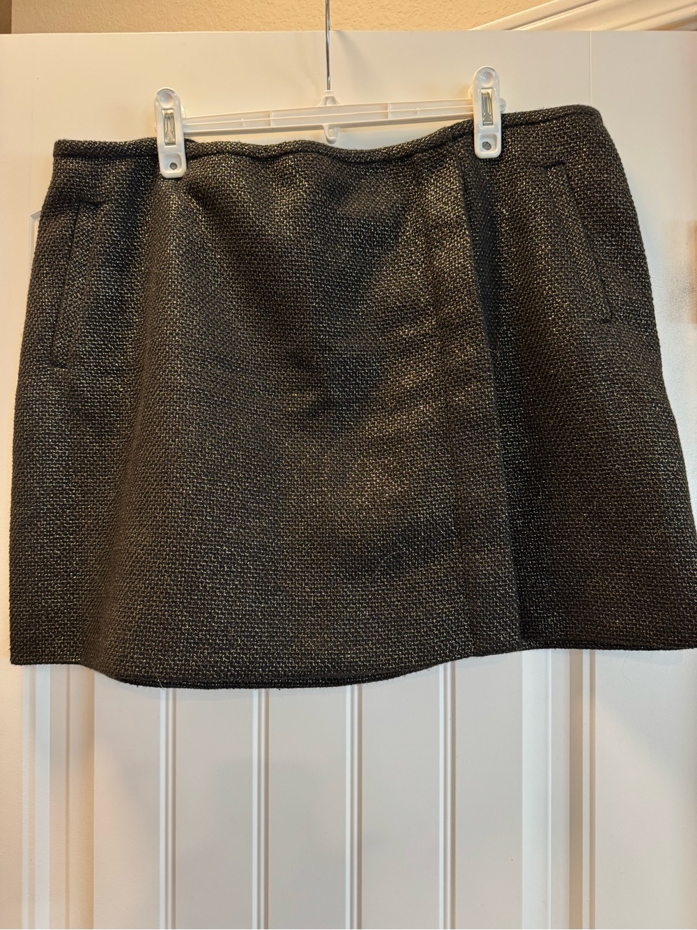 Banana Republic Charcoal Textured Mini Skirt